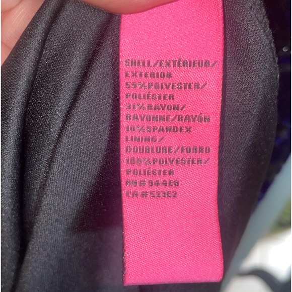 Betsey Johnson Women's Sleeveless Burnout Midi Blue & Black Dress Sz. 10 - Picture 6 of 9